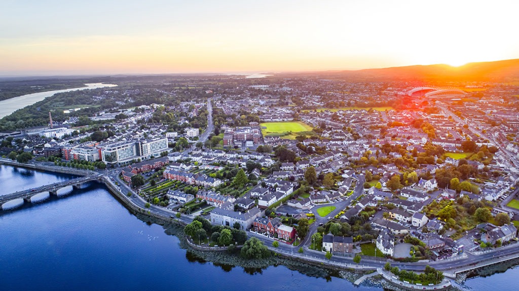 Aerial View Limerick City